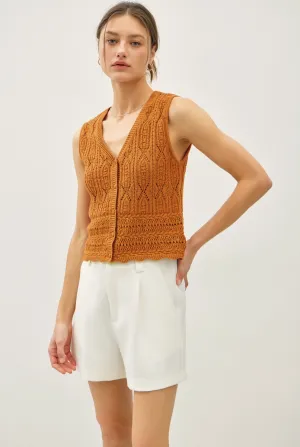 Jenny Clay Crochet Sweater Tank