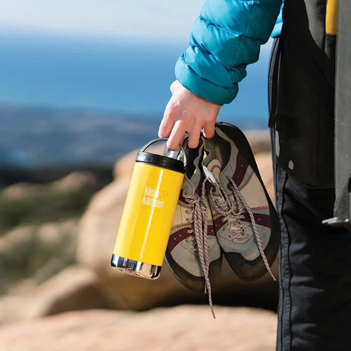 Klean Kanteen Insulated Bottle - TKWide Buttercup with Café Cap, 12oz | 1005668
