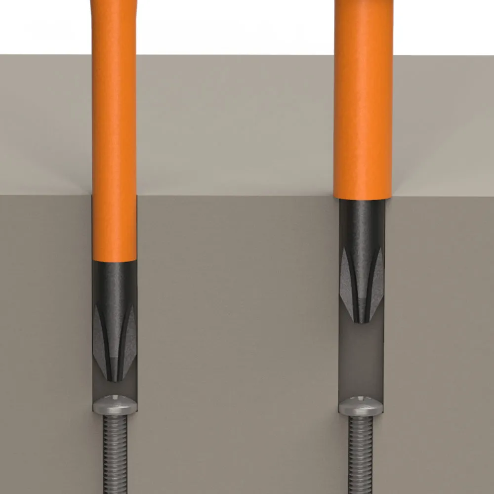 Klein Tools Screwdriver Blades, Insulated Single-End, 2-Pack, 13156