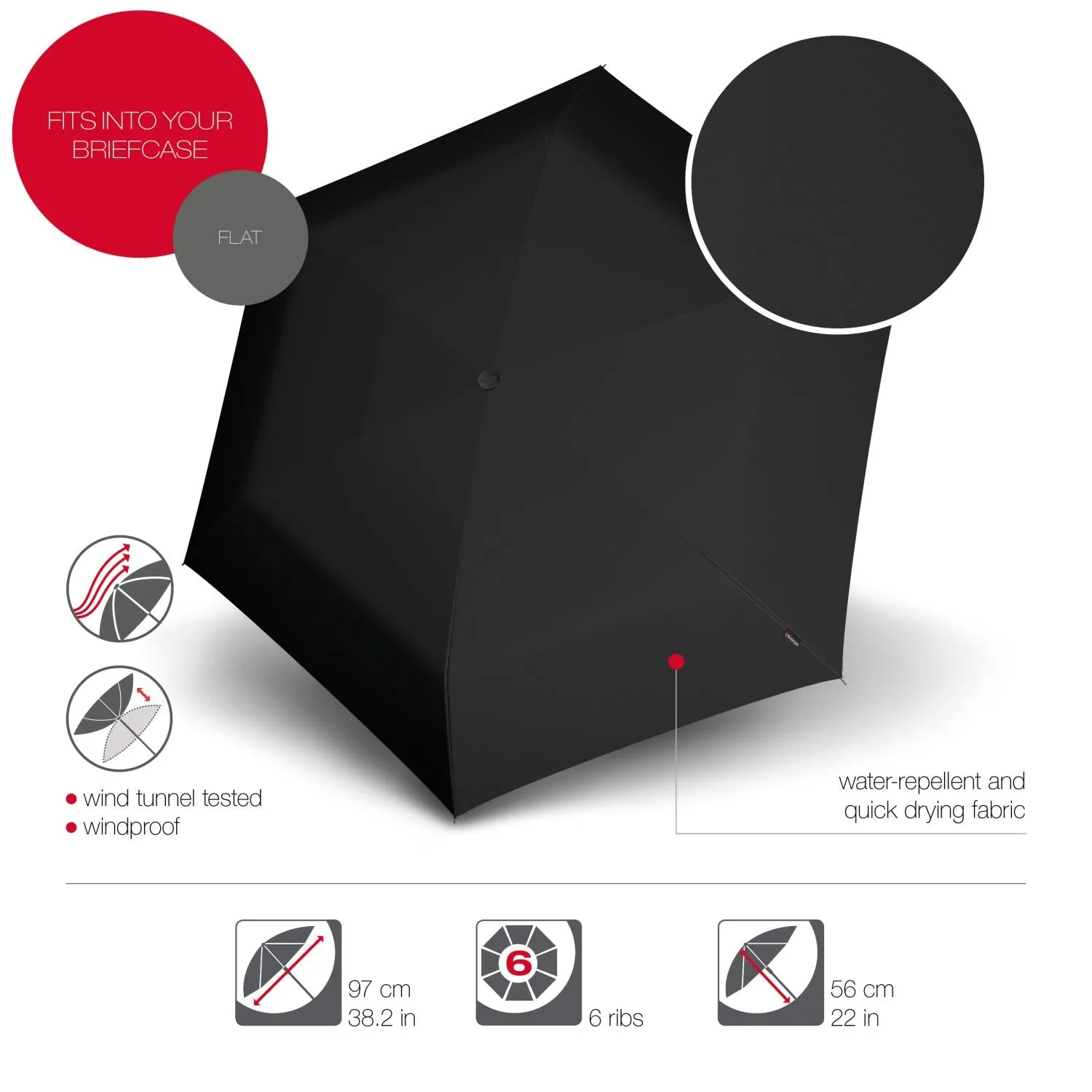 Knirps TS.220 Medium Duomatic Safety Umbrella