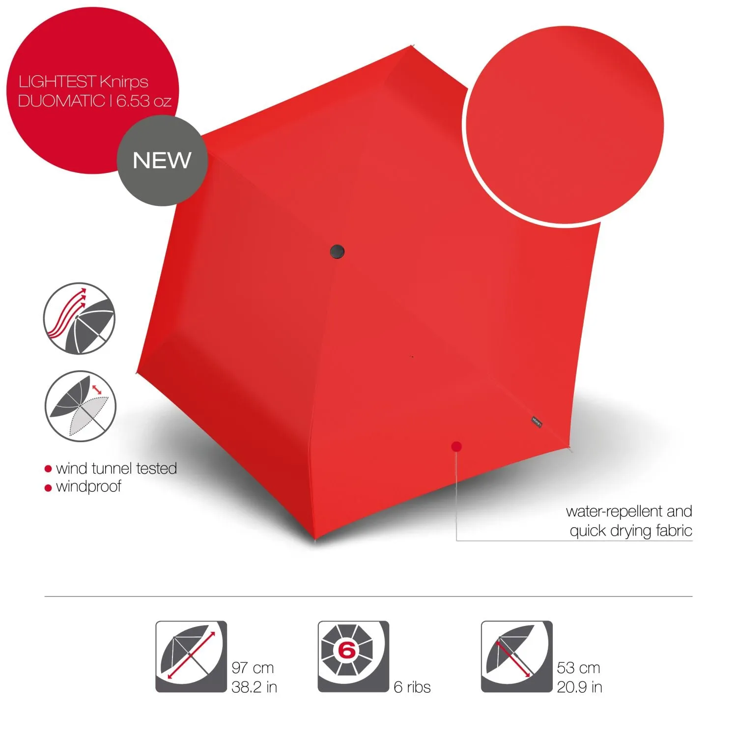 Knirps U.200 Ultra Light Duomatic Umbrella