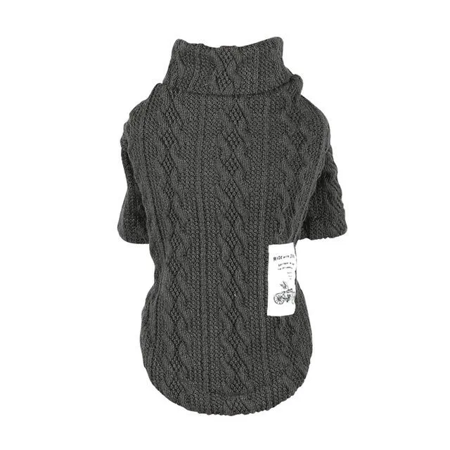 Knitted Dog Sweater - 2 Color Options