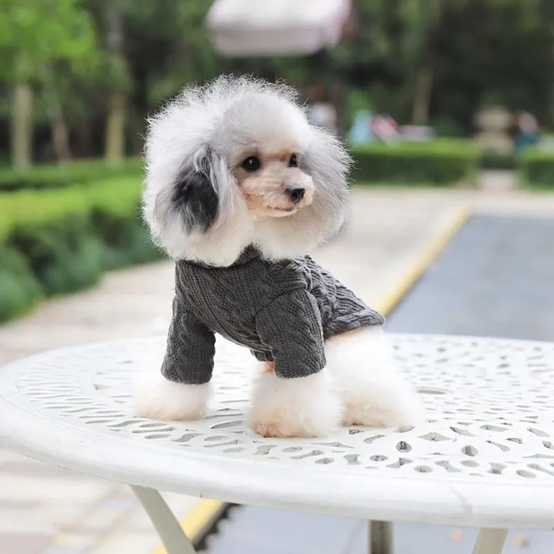 Knitted Dog Sweater - 2 Color Options
