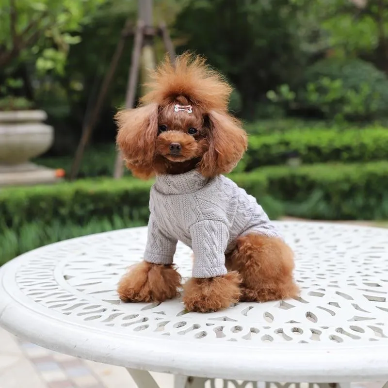 Knitted Dog Sweater - 2 Color Options