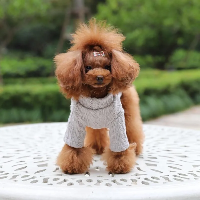 Knitted Dog Sweater - 2 Color Options