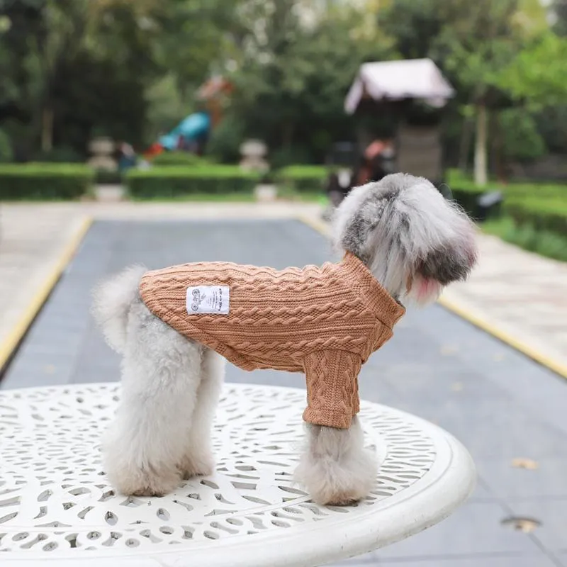 Knitted Dog Sweater - 2 Color Options