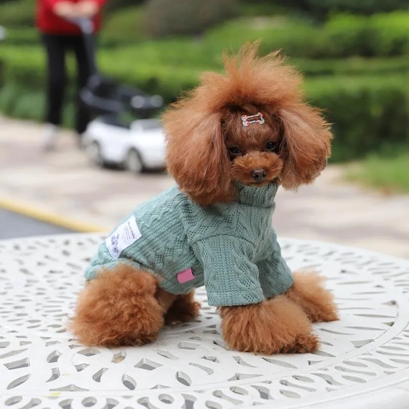 Knitted Dog Sweater - 2 Color Options