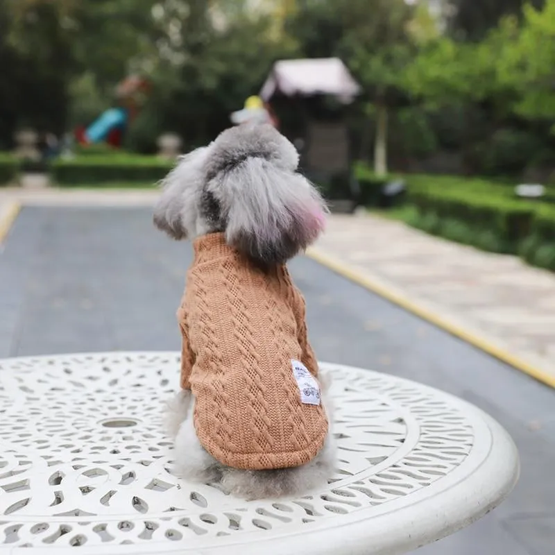 Knitted Dog Sweater - 2 Color Options