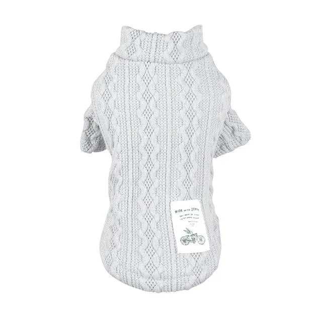 Knitted Dog Sweater - 2 Color Options