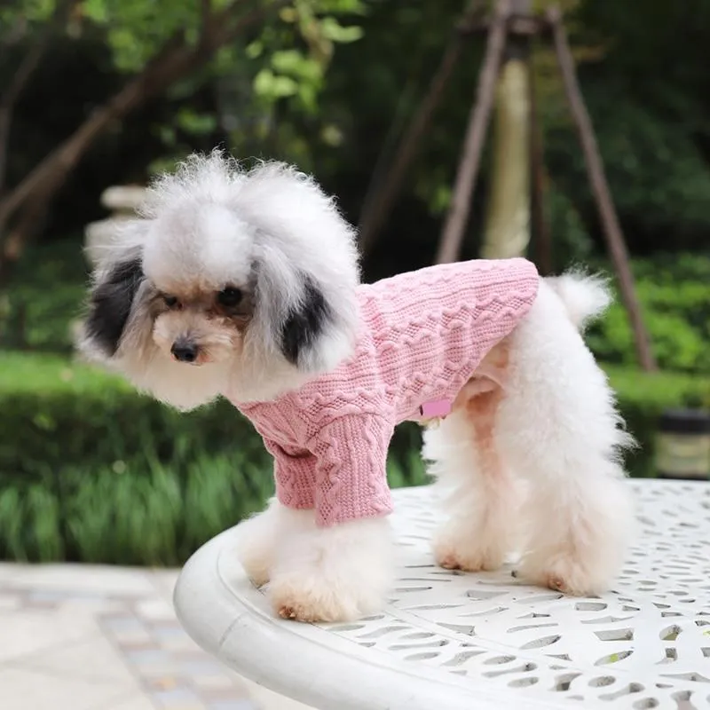 Knitted Dog Sweater - 2 Color Options