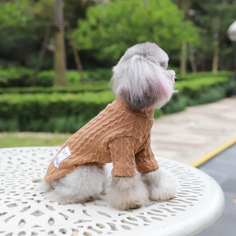 Knitted Dog Sweater - 2 Color Options