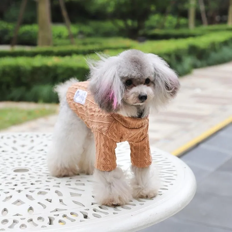 Knitted Dog Sweater - 2 Color Options