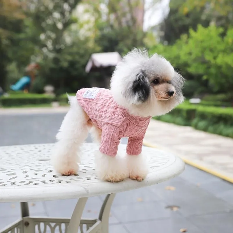 Knitted Dog Sweater - 2 Color Options