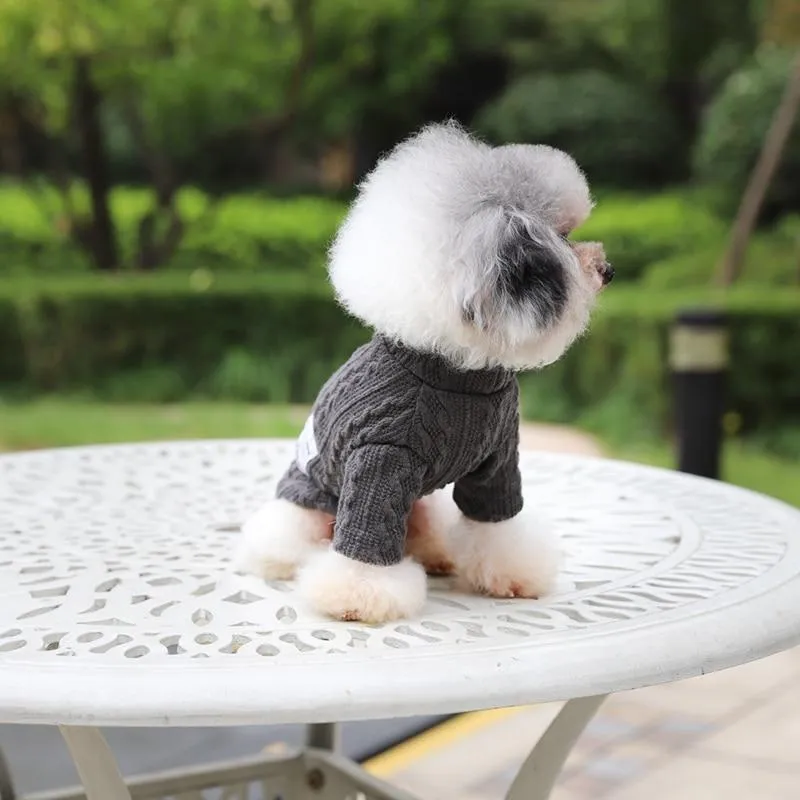 Knitted Dog Sweater - 2 Color Options