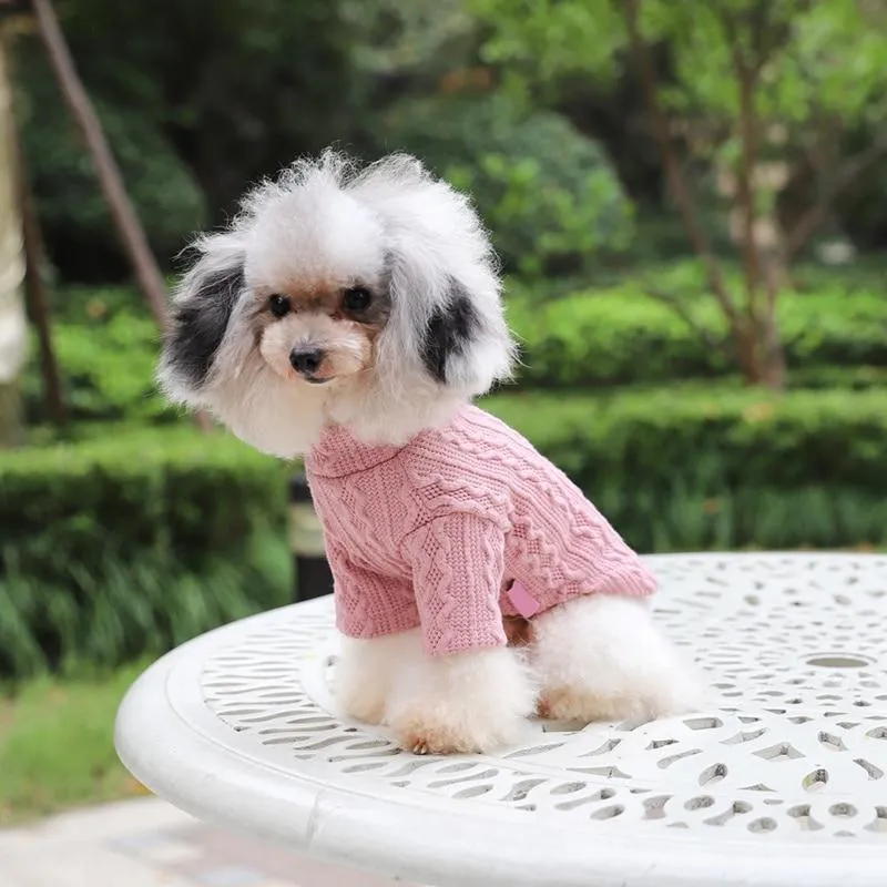 Knitted Dog Sweater - 2 Color Options