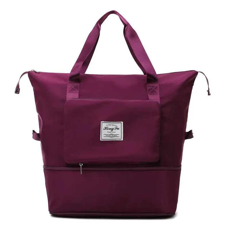 Large Capacity Duffle Bag Foldable Travel Storage Handbag