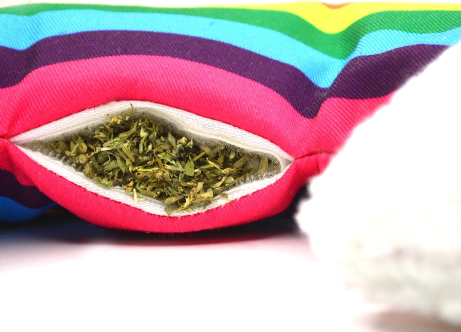 Meowijuana | Get Kickin' | Refillable Rainbow Kicker Cat Toy | Promotes Play and Cat Health | Includes Organic Catnip Grown in North America | Feline and Cat Lover Approved