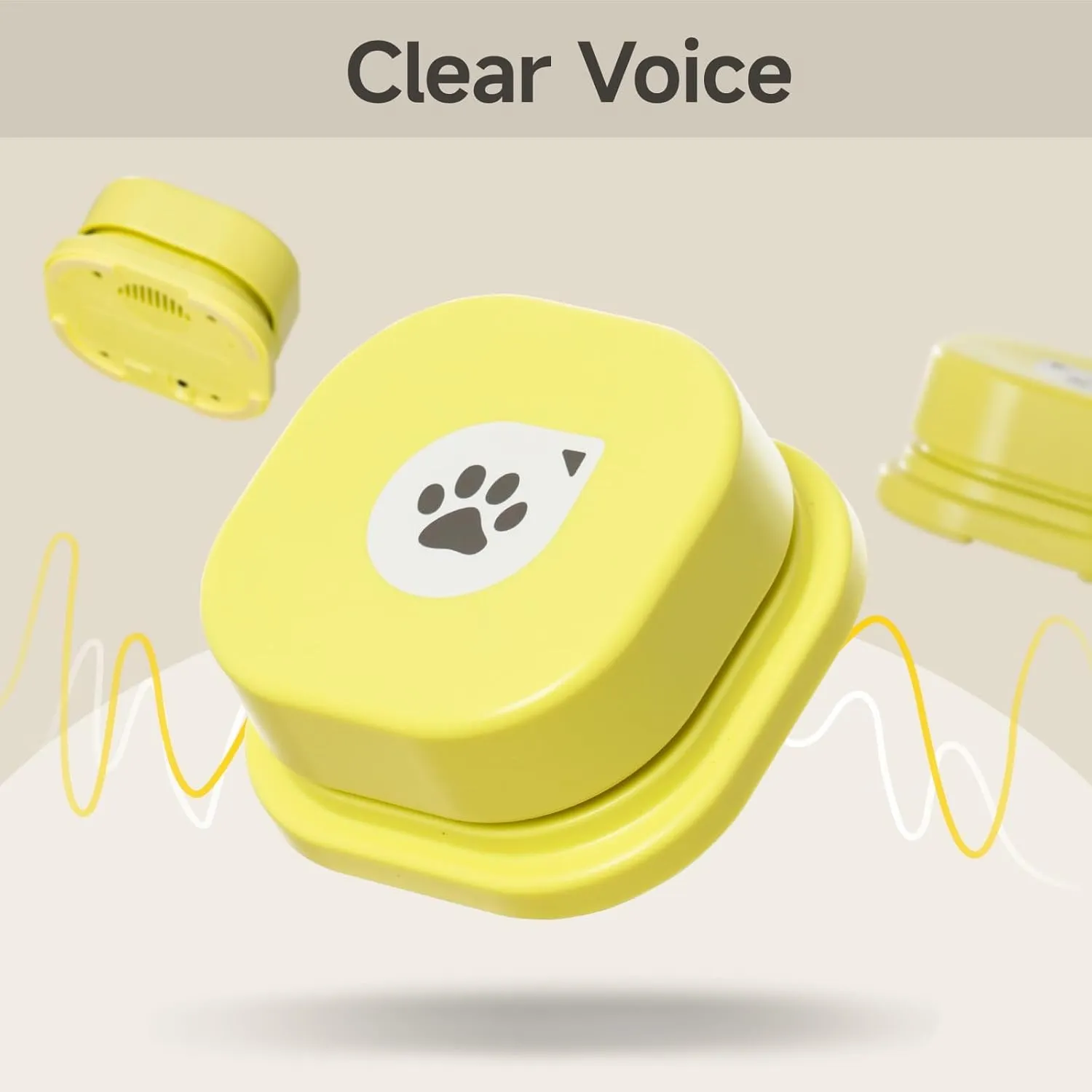MEWOOFUN Dog Buttons for Communication Starter Pack Recordable Dog Talking Buttons Set Dog Training Speaking Buttons Dog Clicker with Mat & Stickers (2 Packs-Rubber Mat)