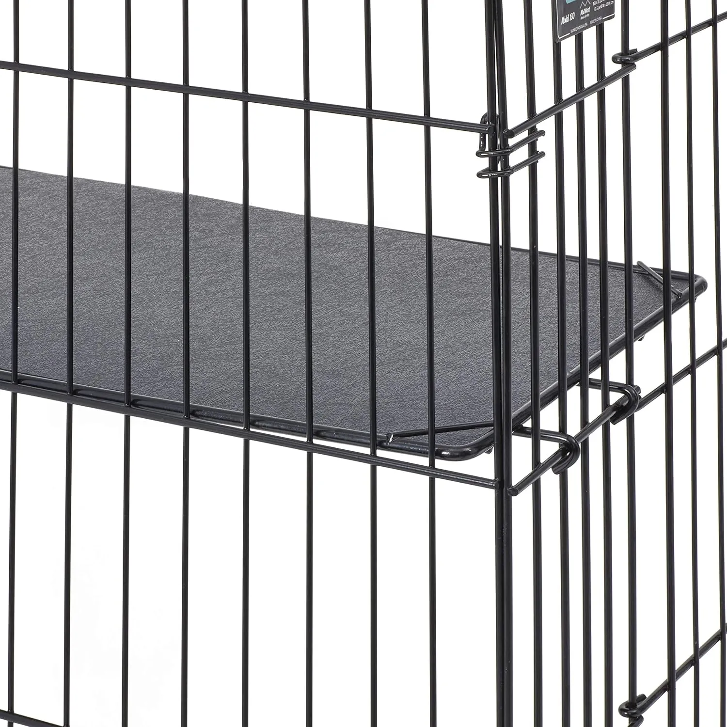MidWest Homes for Pets Cat Playpen/Cat Cage Includes 3 Adjustable Resting Platforms, Removable Leak-Proof Pan, Easy 2-Door Top/Bottom Access & 4-Locking Wheel Casters