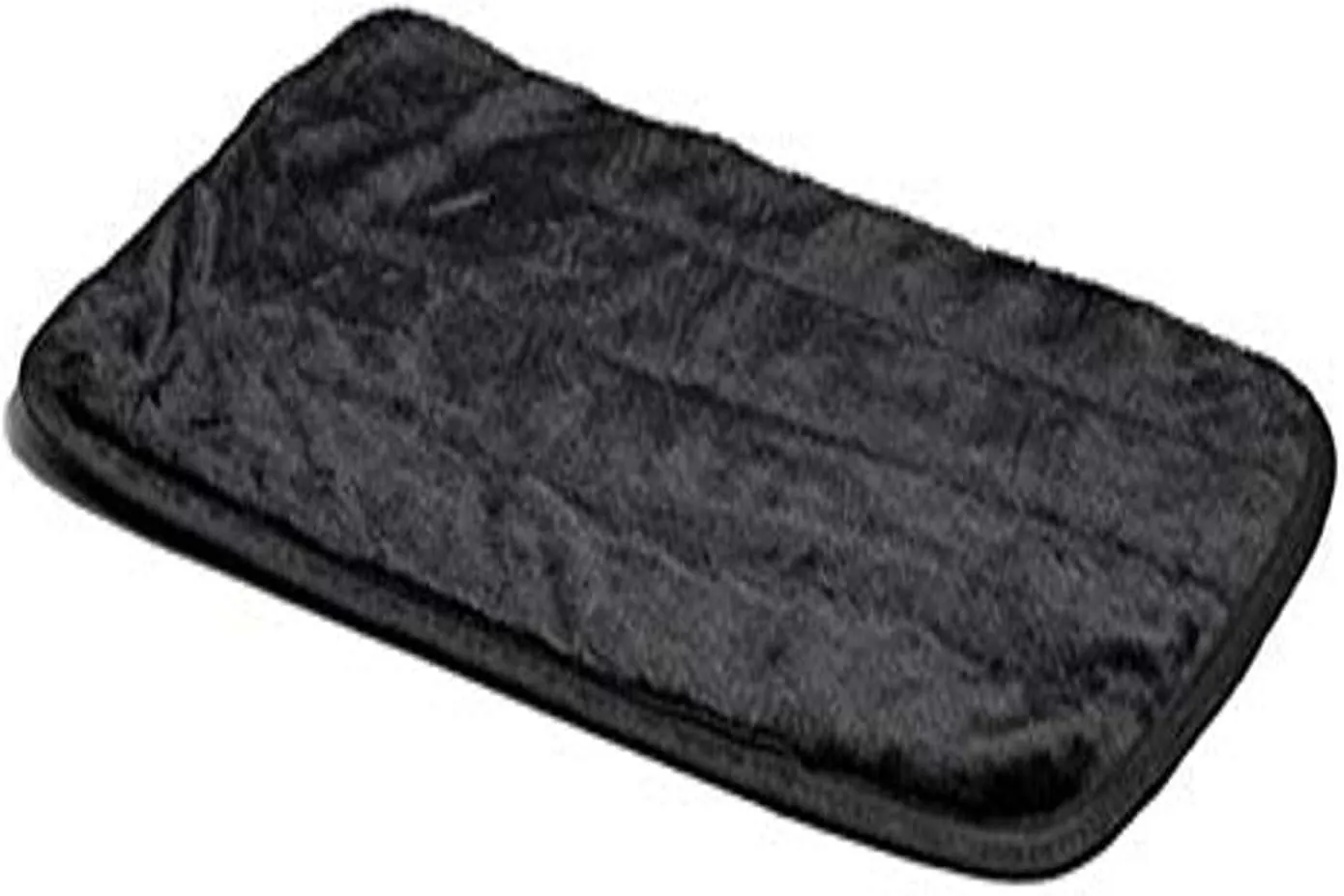 MidWest Homes for Pets Quiet Time Pet Bed Deluxe Black Fur Pet Mat 23' x 17'