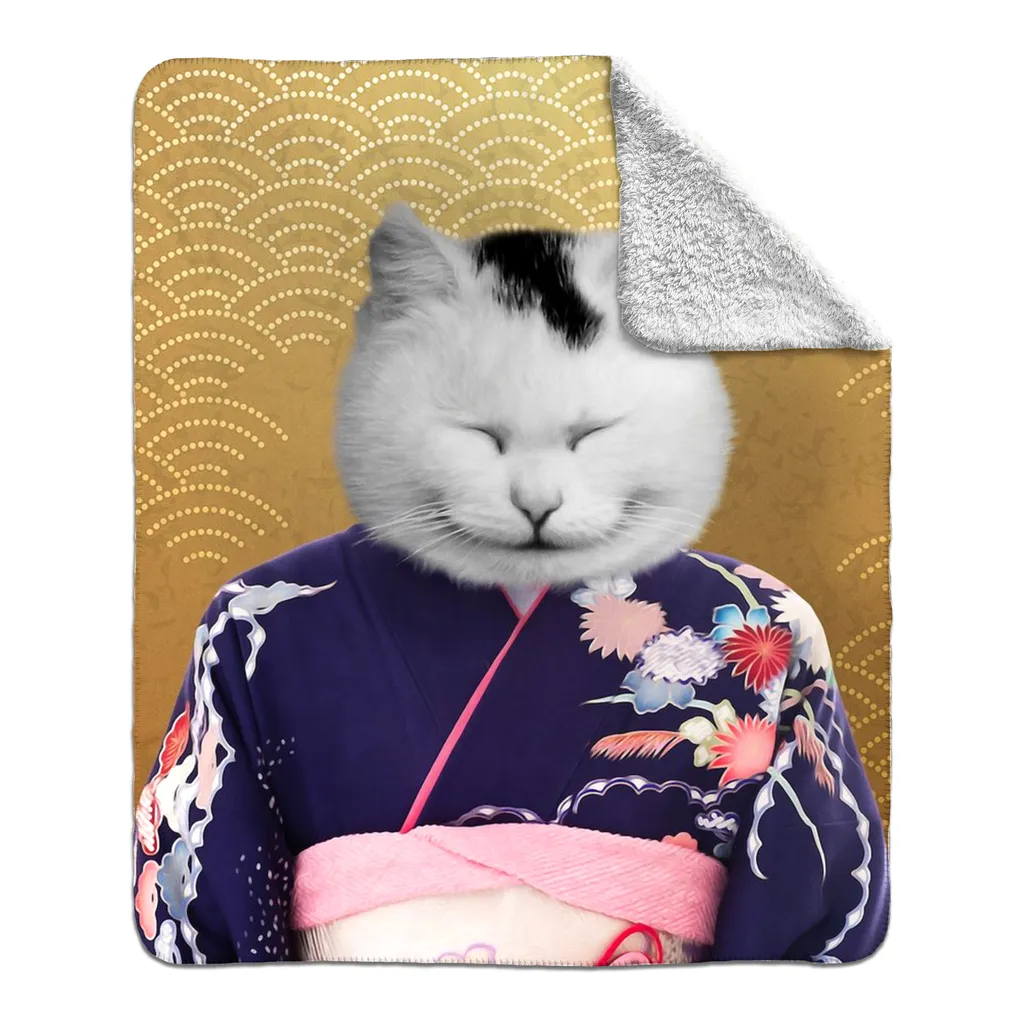 MURASAKI NO SANBUN - FLEECE SHERPA BLANKET