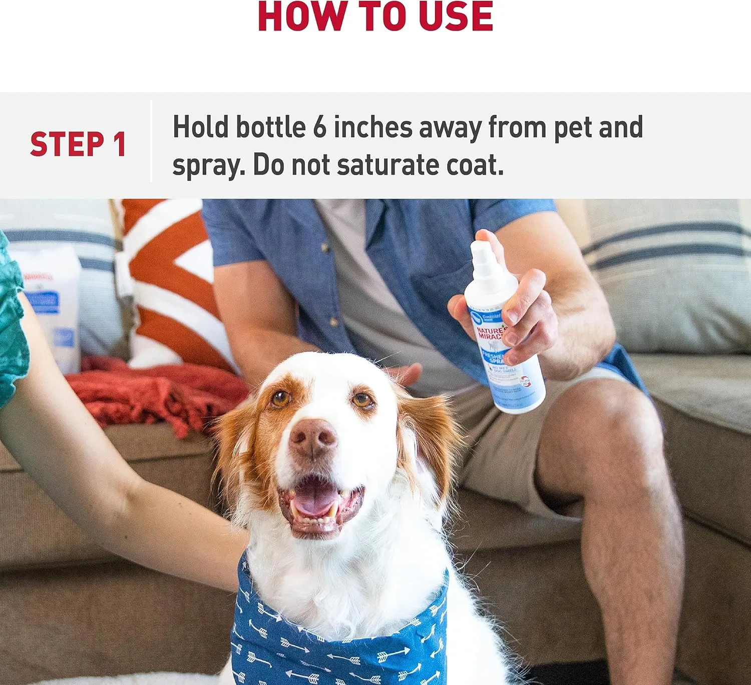 Nature's Miracle Freshening Spray For Dogs Freshens Dogs Coat Between Baths And Neutralizes Tough Odors With Sunkissed Breeze Scent, 8 Ounces