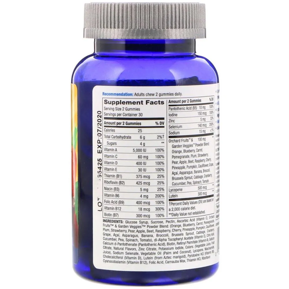 Nature's Way Alive Men's 50  Gummy Vitamins Great Fruit Flavors Gummies 60's