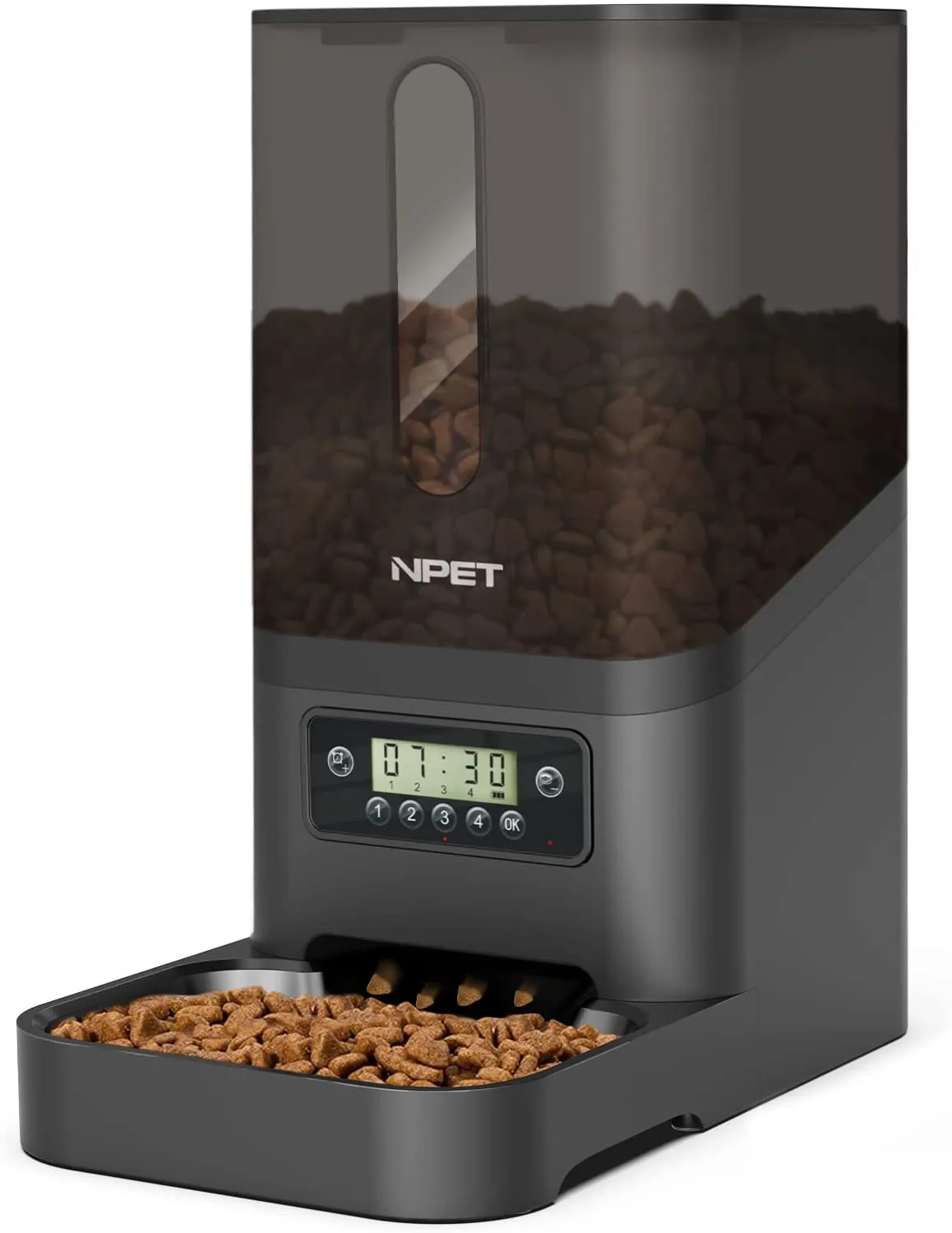 NPET 1.59 Gallon Automatic Pet Feeder Food Dispenser