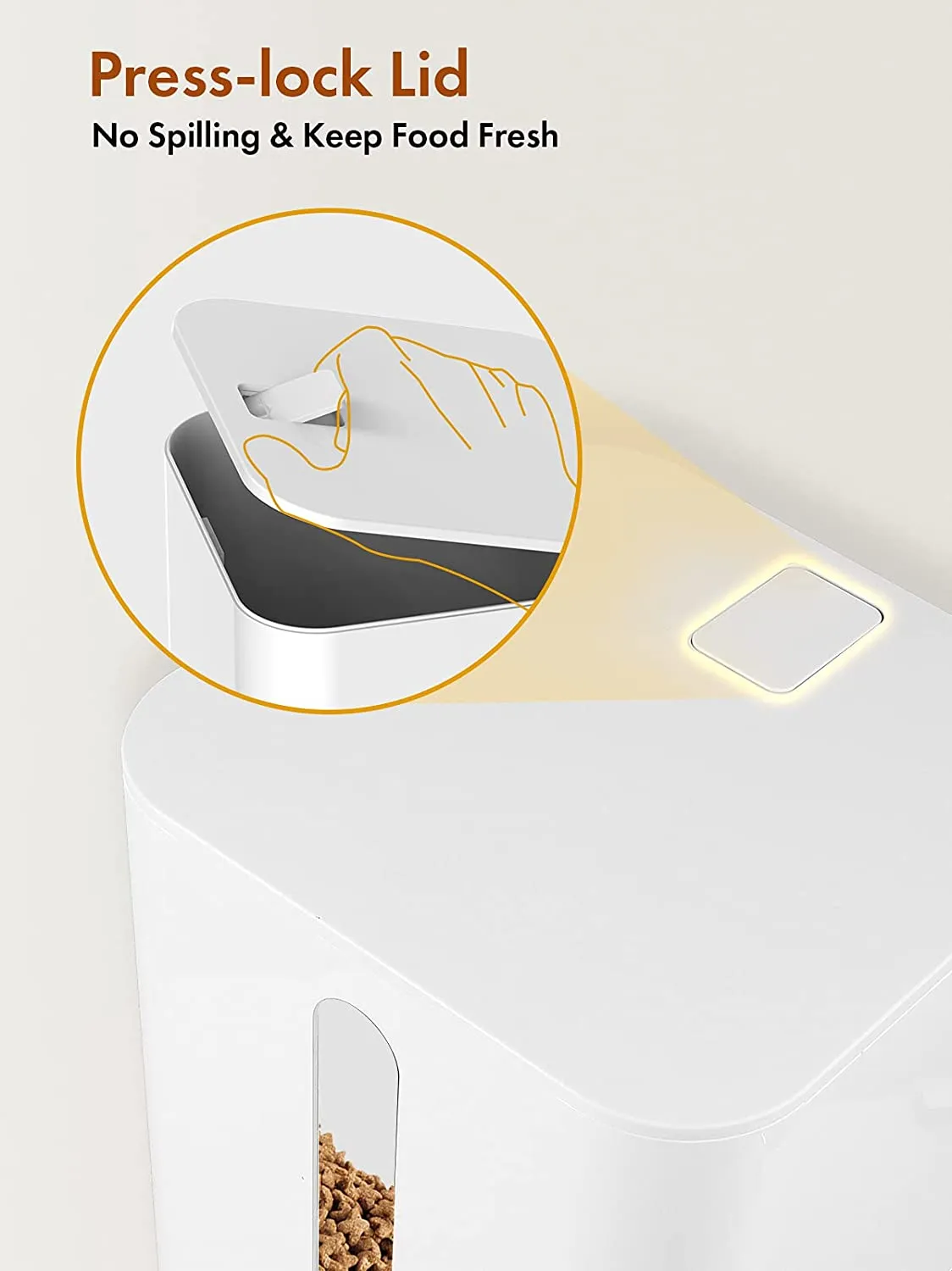 NPET 1.59 Gallon Automatic Pet Feeder Food Dispenser