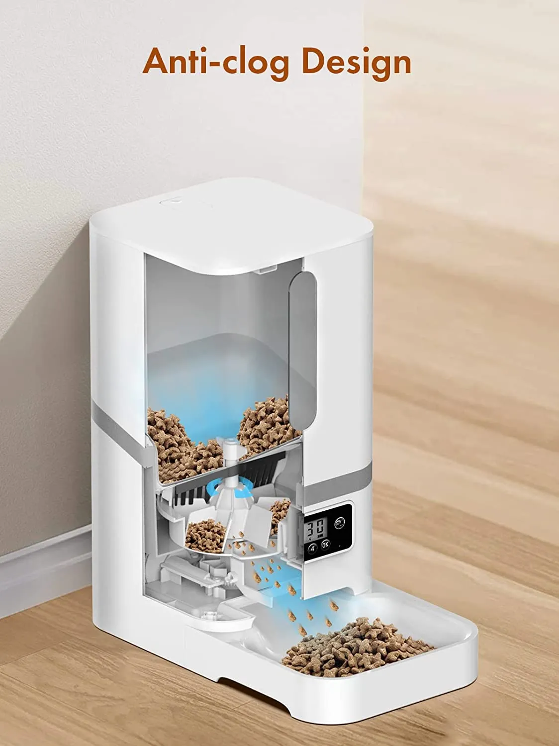 NPET 1.59 Gallon Automatic Pet Feeder Food Dispenser
