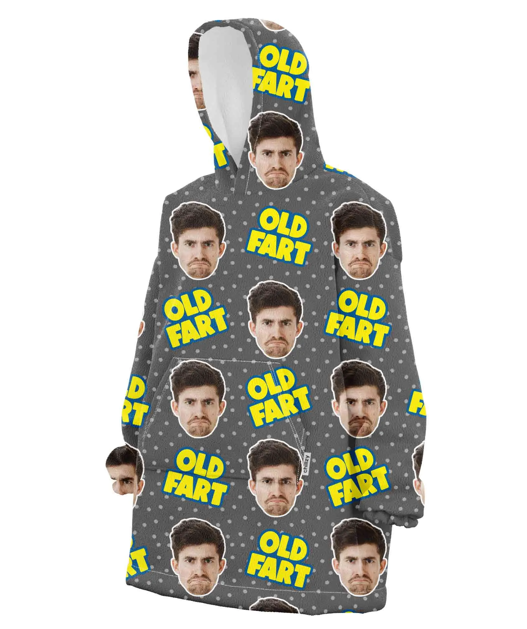 Old Fart Hoodie Blanket