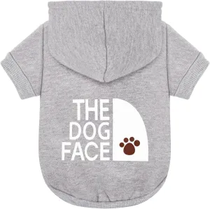 Paiaite Gray Chihuahua Dog Hoodie: Keep Your Pup Warm and Stylish with a 'The Dog Face' Printed Sweatshirt, Pet Clothes, and Sweater Coat All in One - Perfect for Winter and Cool Summer Nights! XL