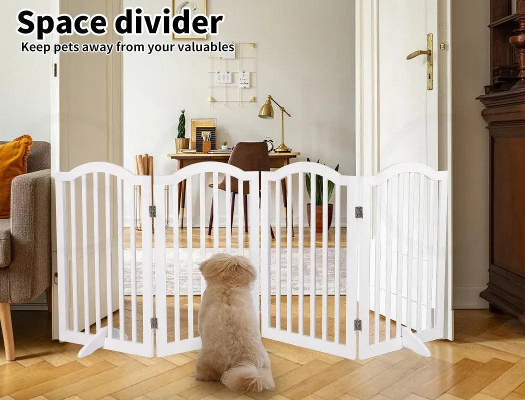 PaWz Freestanding Wooden Pet Gate Door 3/4 Panels