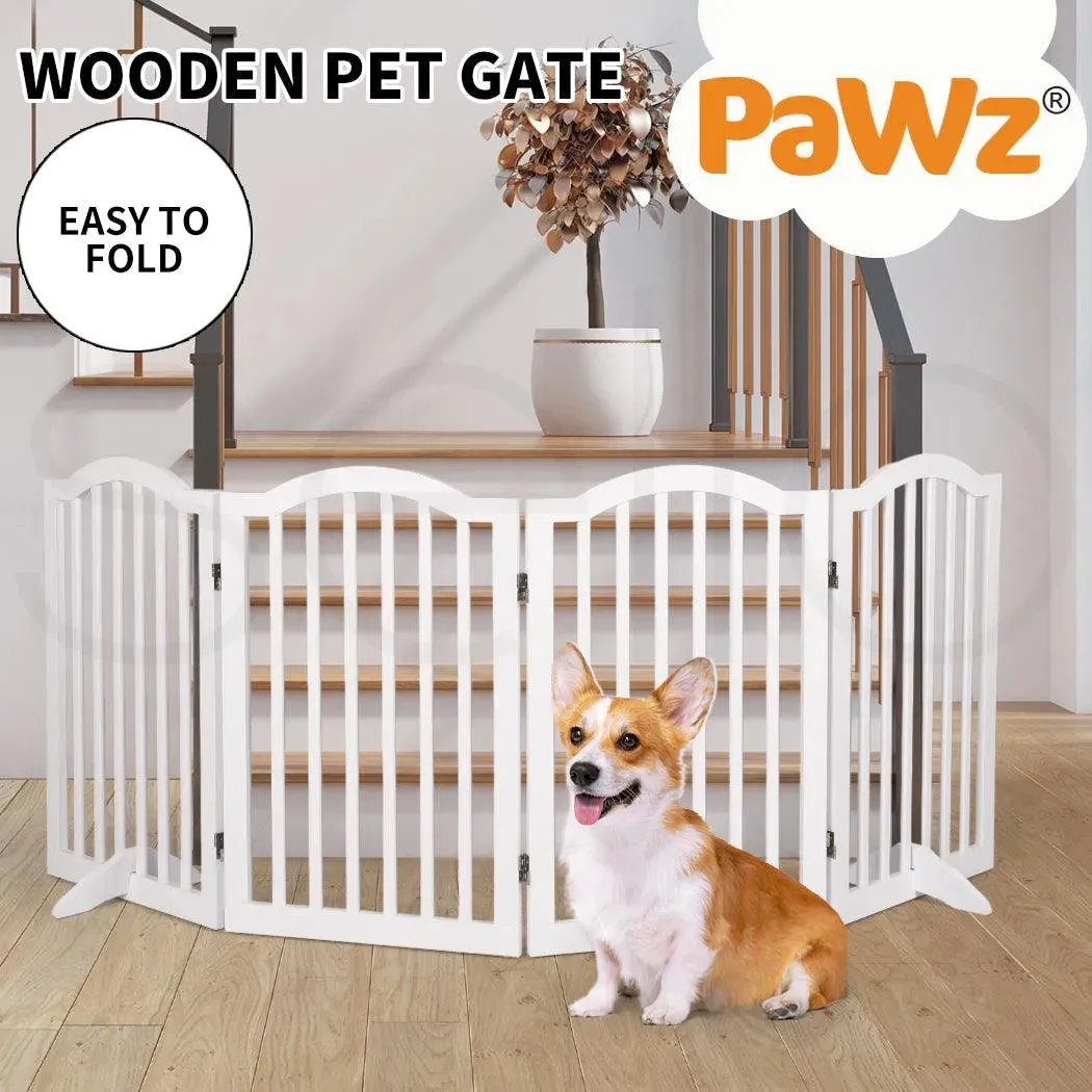 PaWz Freestanding Wooden Pet Gate Door 3/4 Panels