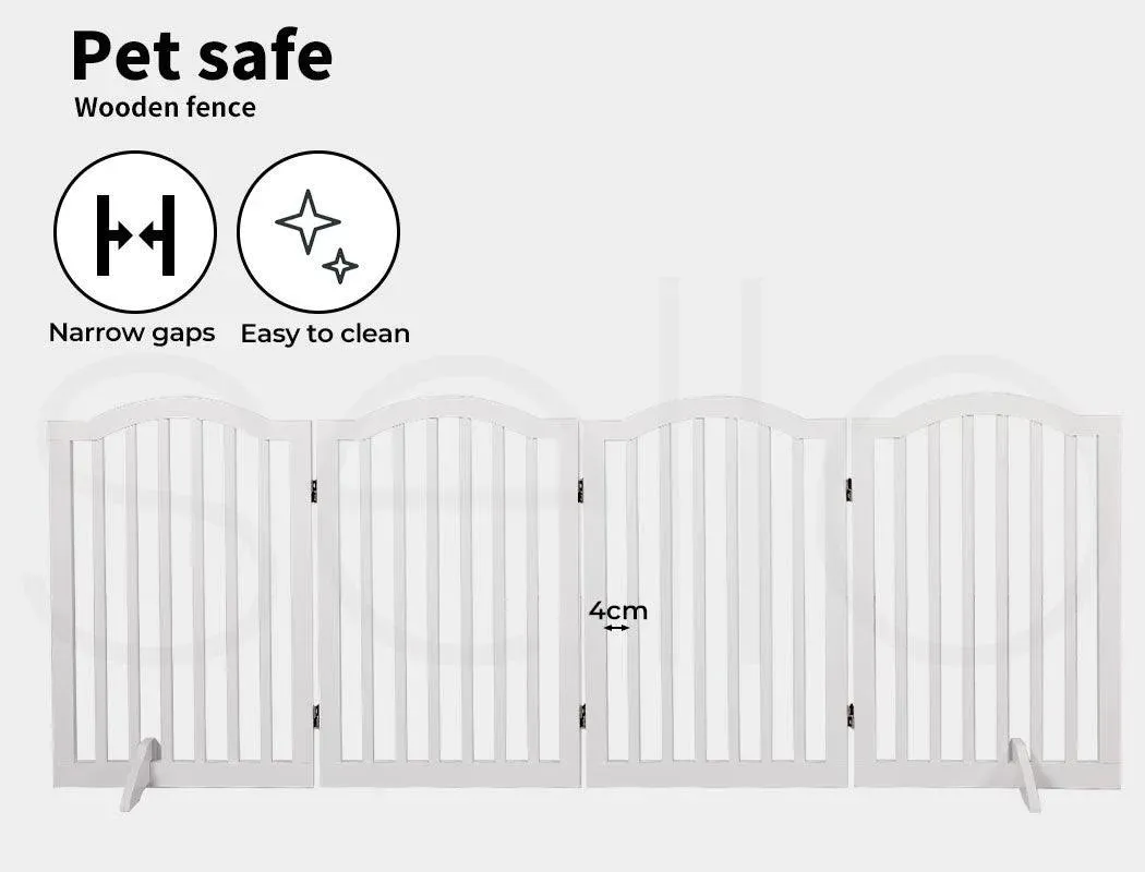 PaWz Freestanding Wooden Pet Gate Door 3/4 Panels