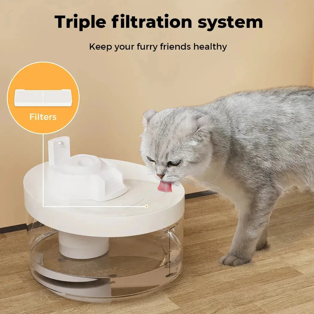 Pawz LED Automatic Electric Pet Water Fountain Dog Cat Drinking Dispenser 2.2L