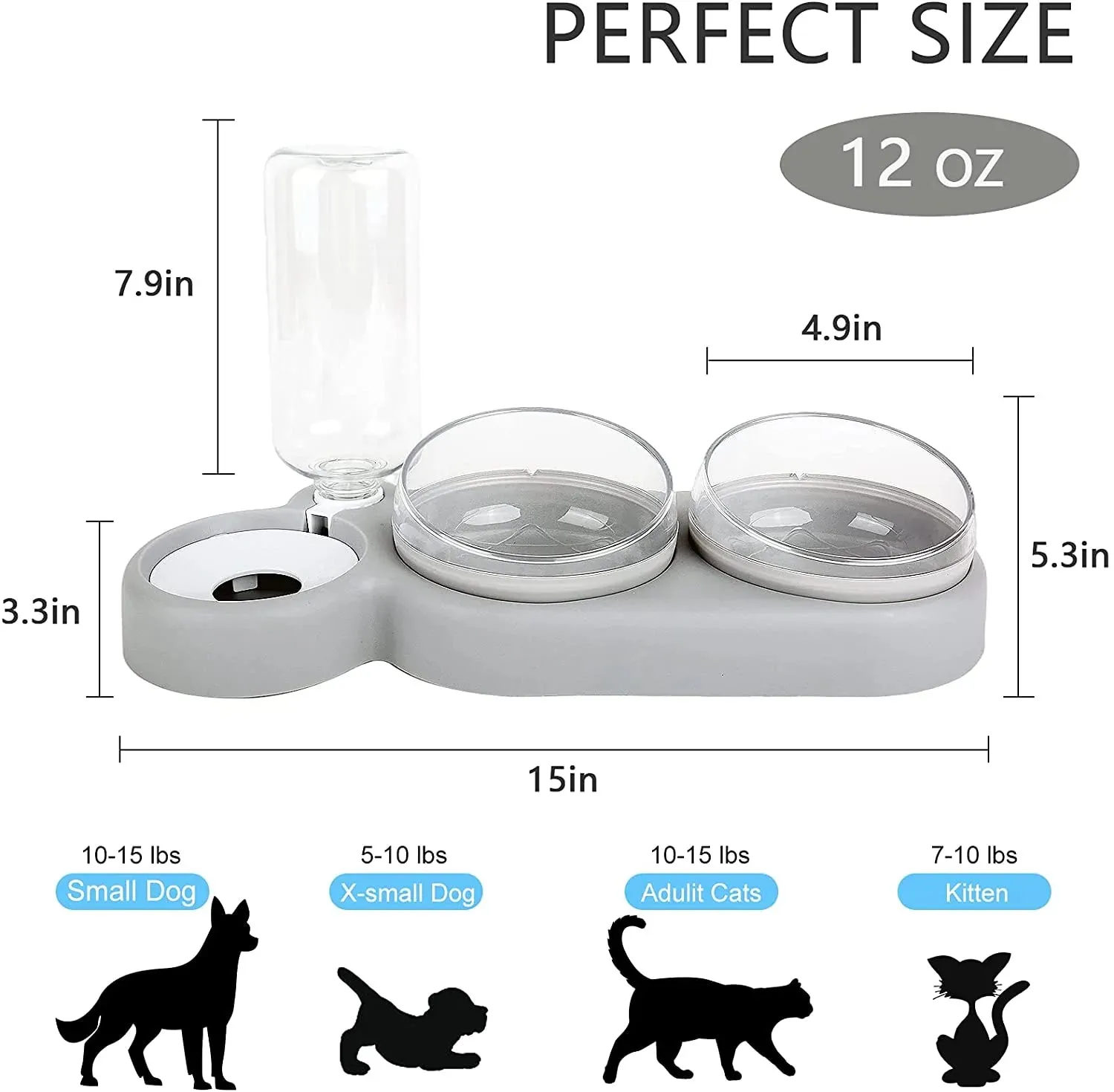 Pet Automatic Tilted Bowl Set