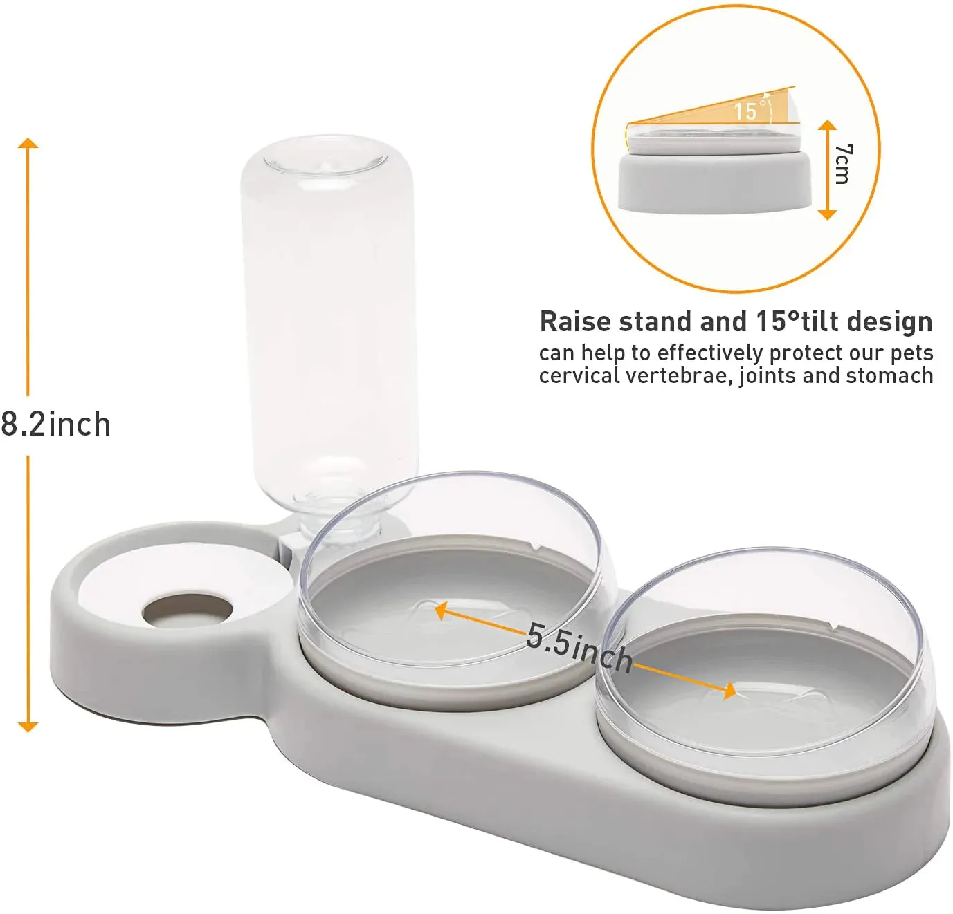 Pet Automatic Tilted Bowl Set