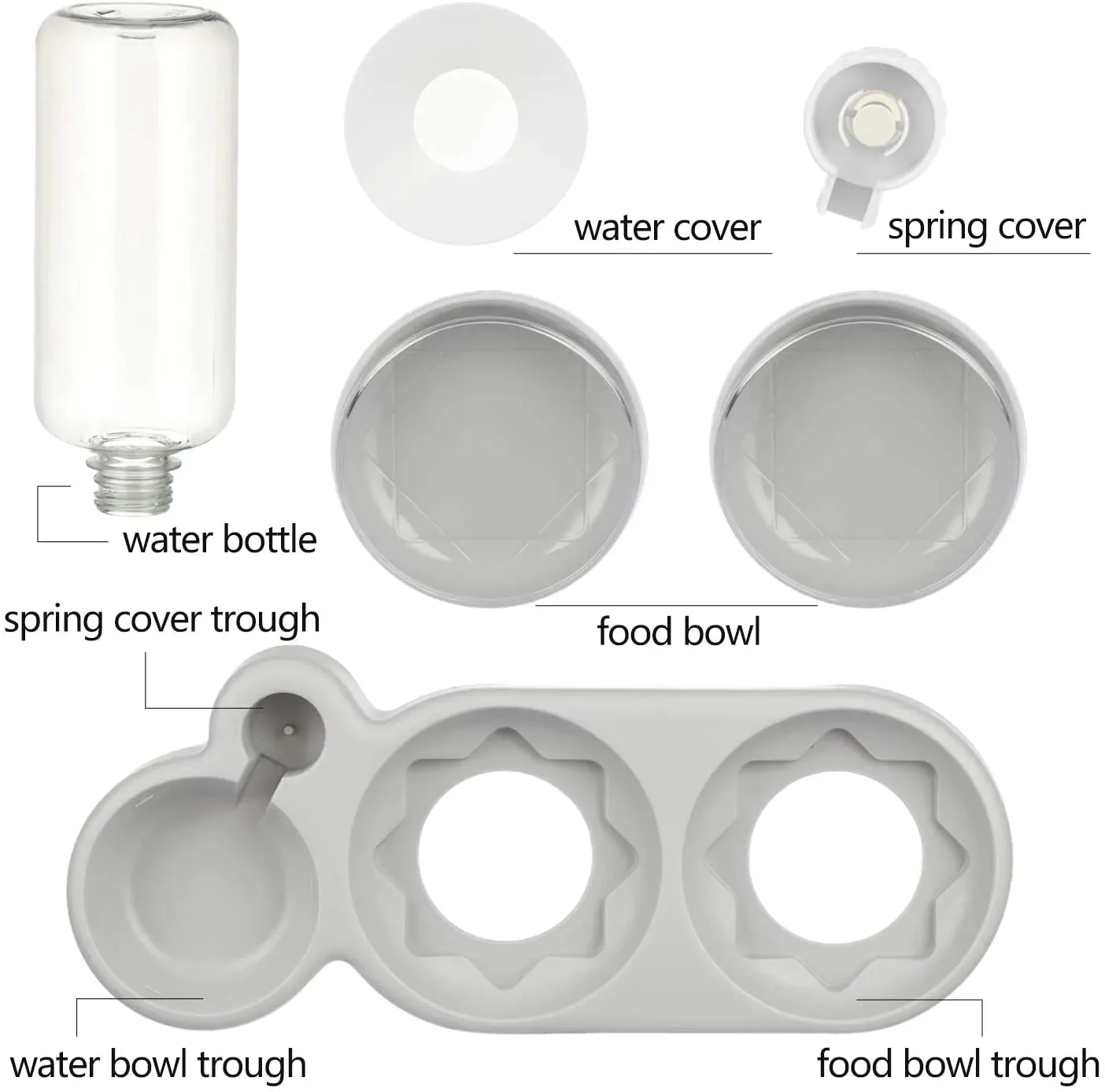 Pet Automatic Tilted Bowl Set
