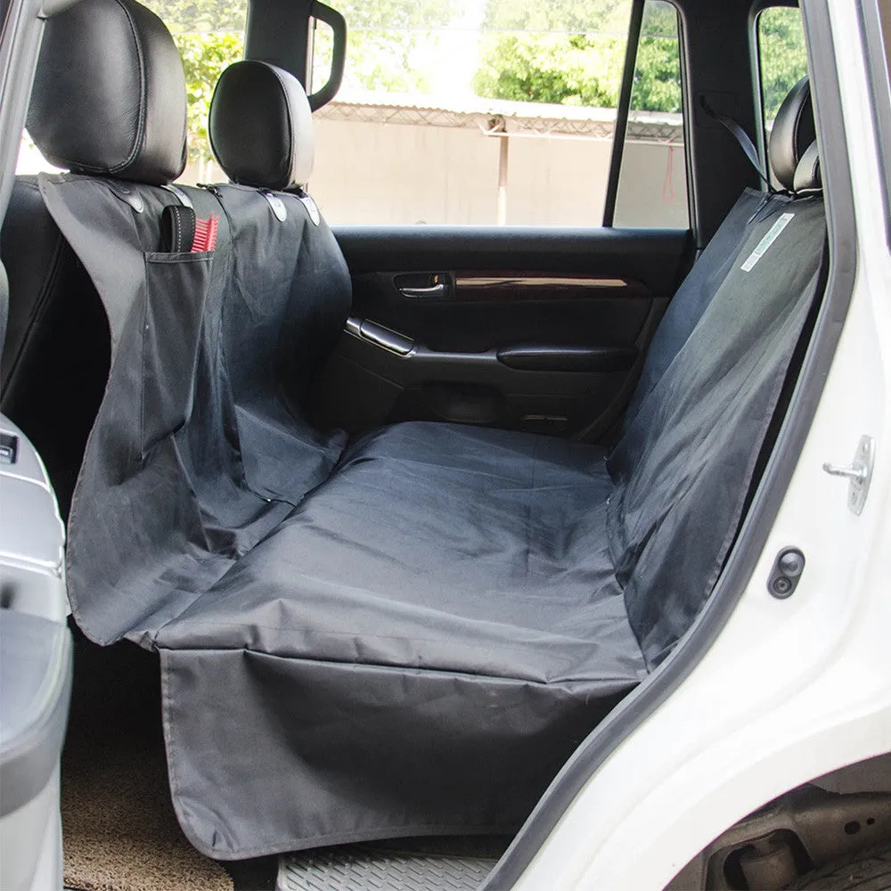 Pet Car Seat Hammock Cover - Black