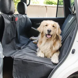 Pet Car Seat Hammock Cover - Black