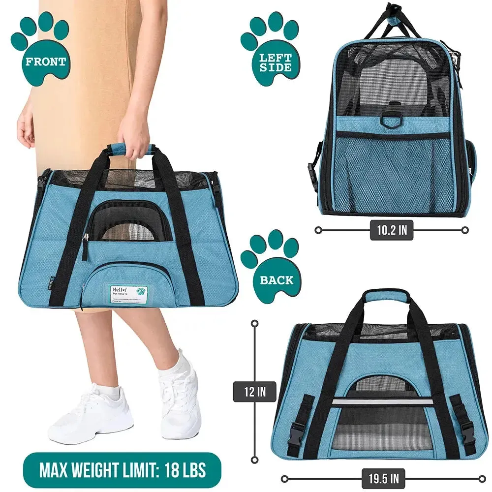 Pet carrier Premium Airline Approved Soft Sided Pet Carrier