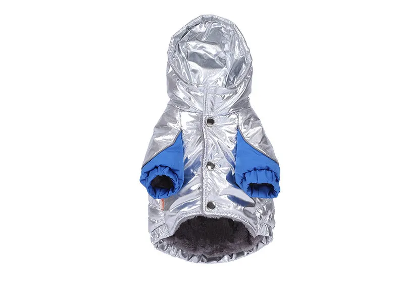 Pet / Dog / Cat Cool Silver Hoodie Jacket