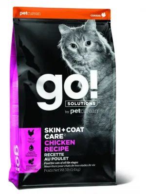 Petcurean Go! Solutions Skin   Coat Care Chicken Recipe Dry Cat Food