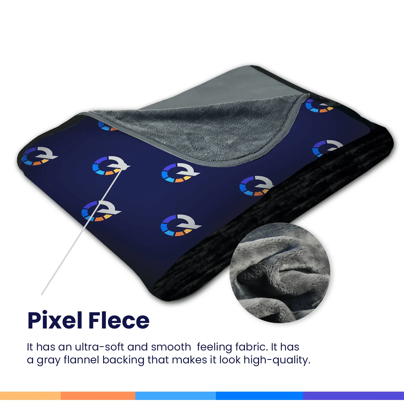 Plaid Pattern Collage Premium Fleece Photo Blanket