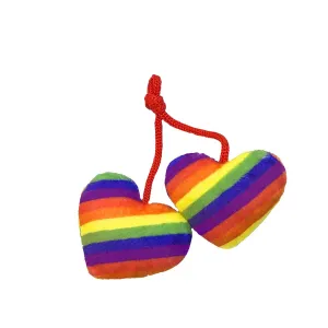 Pride Heart Strings Plush Catnip Toy
