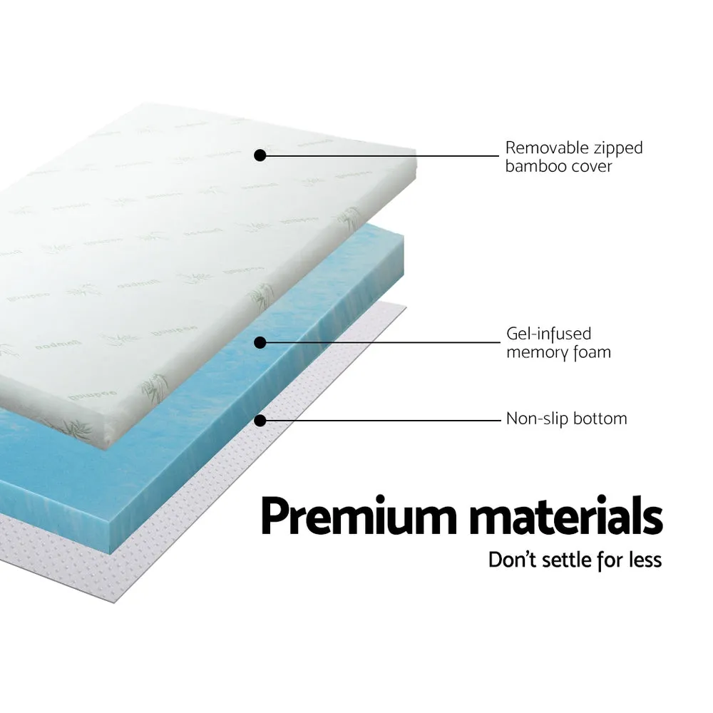 Queen Giselle Bedding Memory Foam Mattress Topper Gel 5cm
