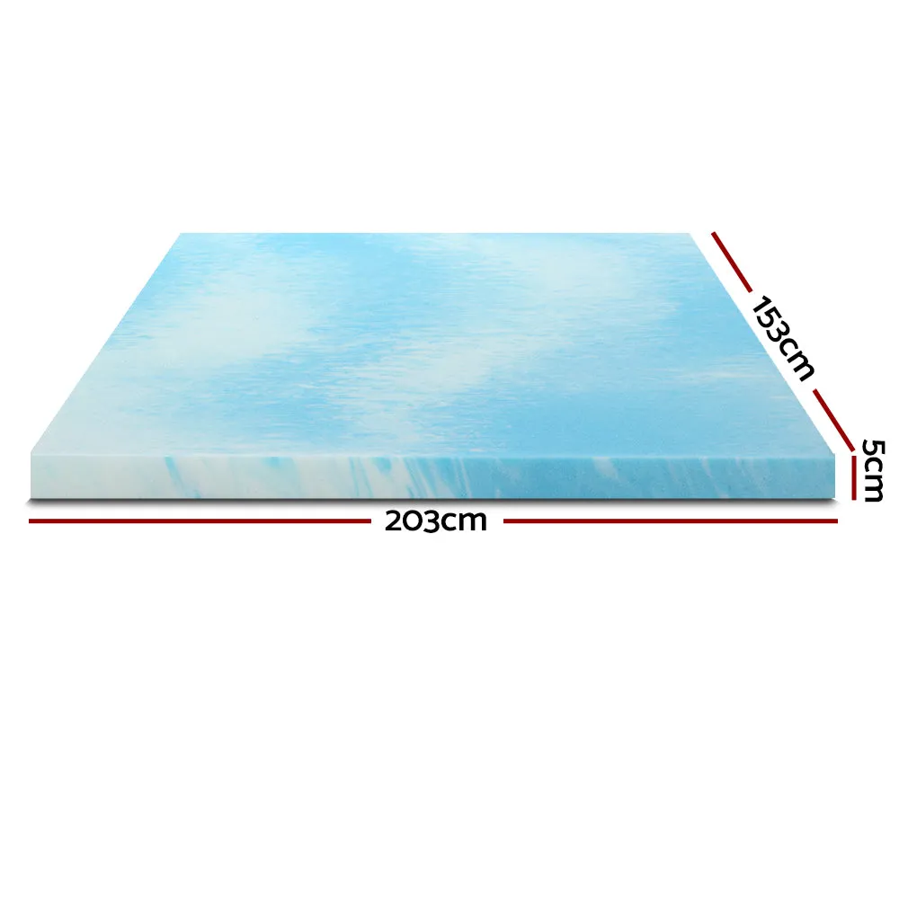 Queen Giselle Bedding Memory Foam Mattress Topper Gel 5cm
