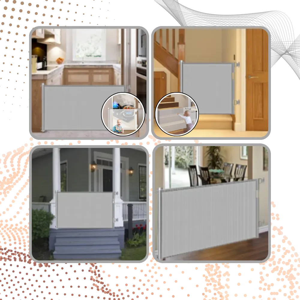 Retractable Sturdy Mesh Pet & Baby Gate