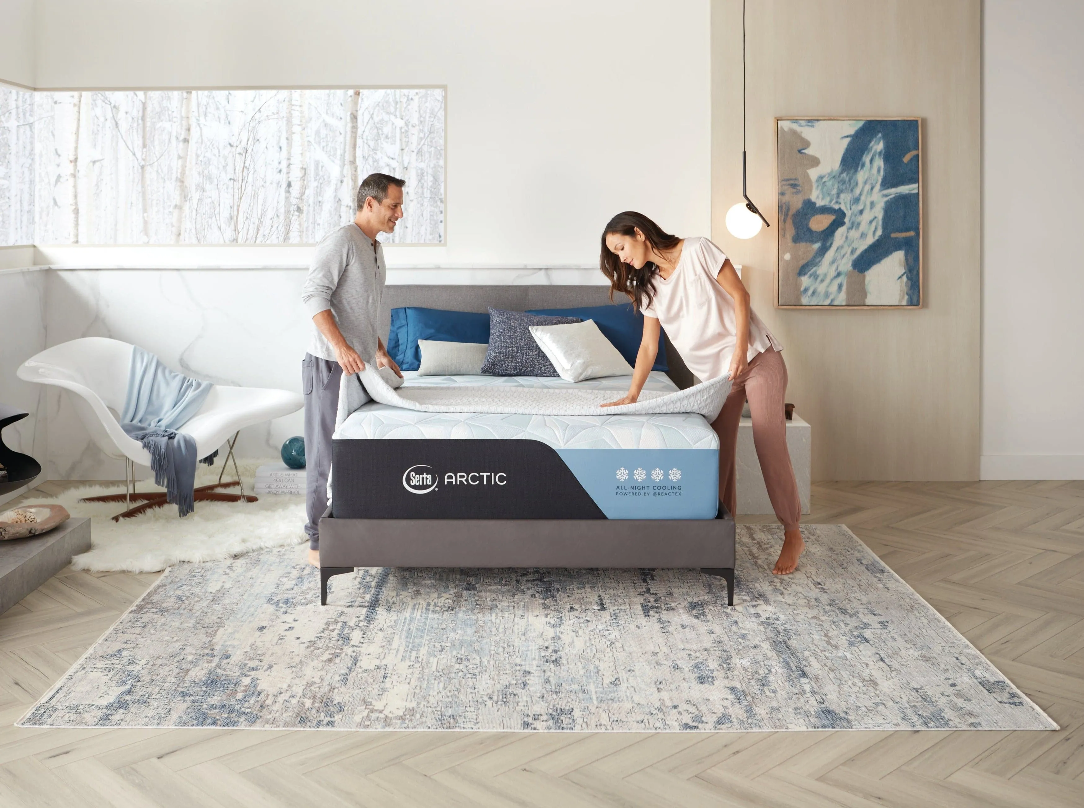 Serta® Arctic Plush Foam 13.5" Mattress with 15X Cooling Reactex Foam